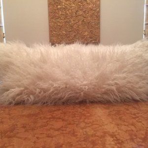 UGG Natural Flokati Bolster Pillow